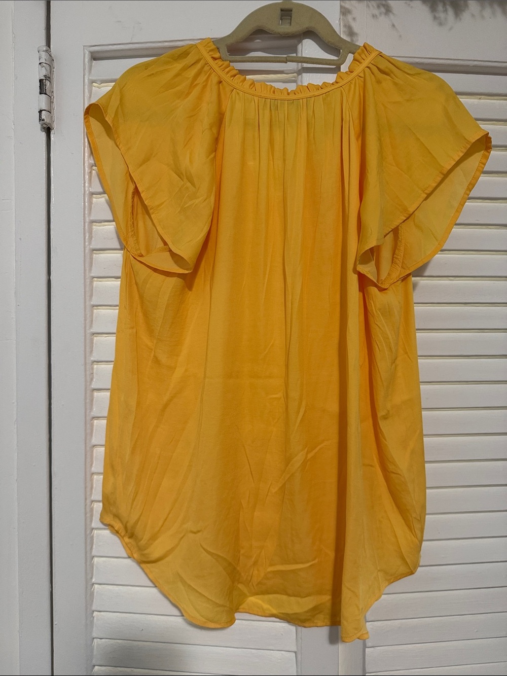 LOFT Ruffle Neck Top - Picture 4 of 5